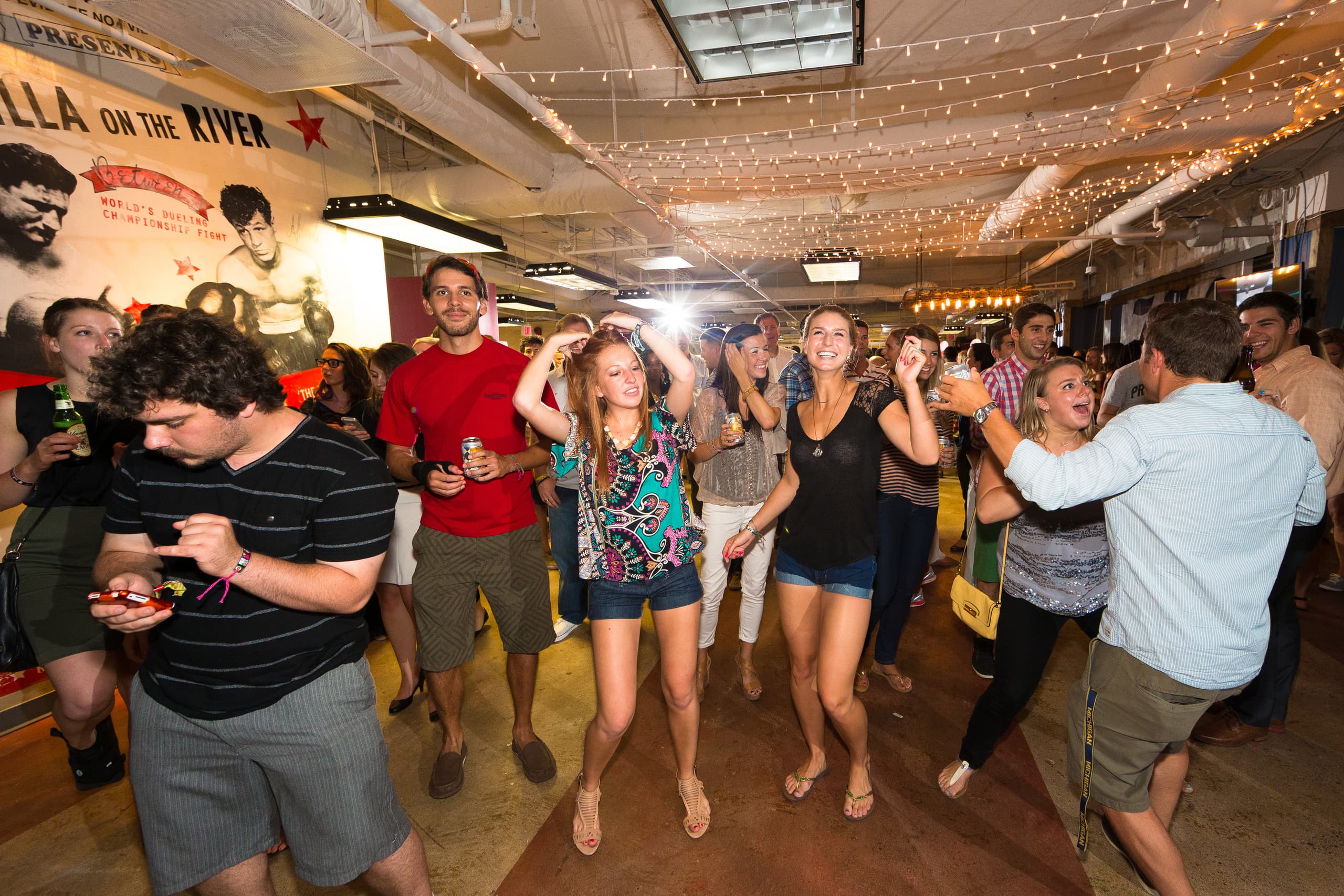 Guests celebrating at an event, photographed by DC Events Inc.